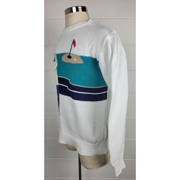 Vintage Brooks Brothers Mens Cotton Golf Sweater Medium - Picture 7 of 10